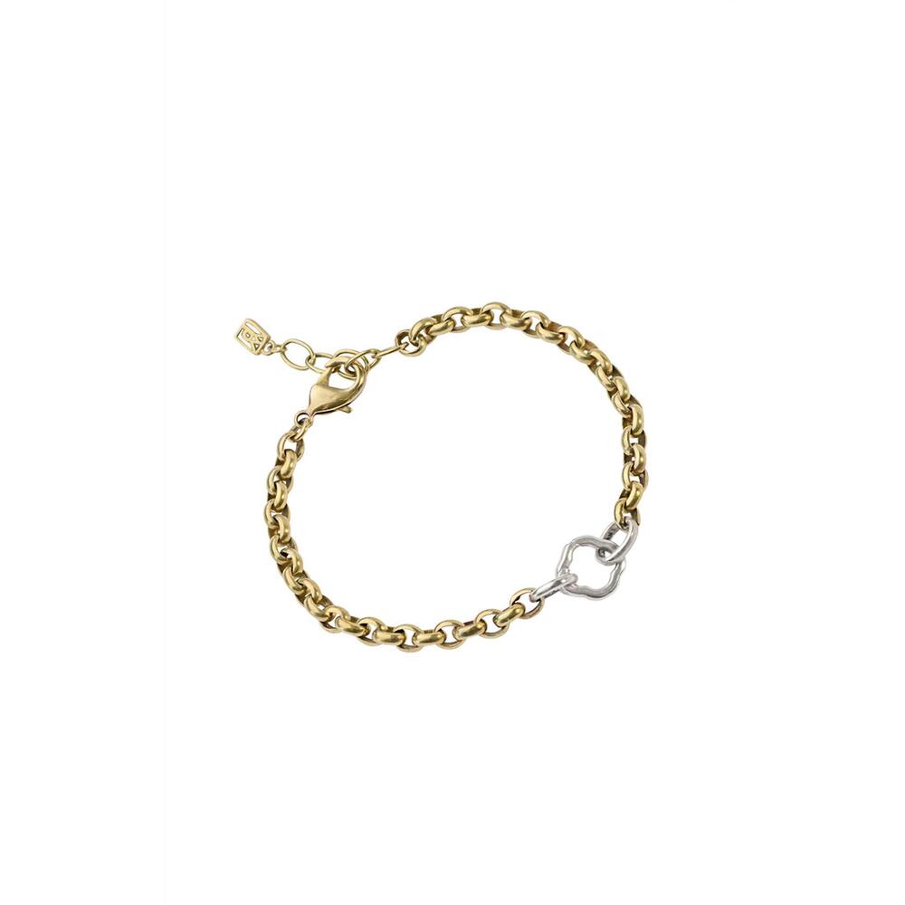 NEW WAXING POETIC stanza one clip bracelet in gold